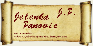 Jelenka Panović vizit kartica